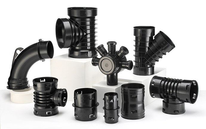 PE Plastic Pipe Fittings